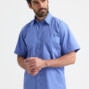 Mens Pinpoint Oxford Half Sleeve Shirt